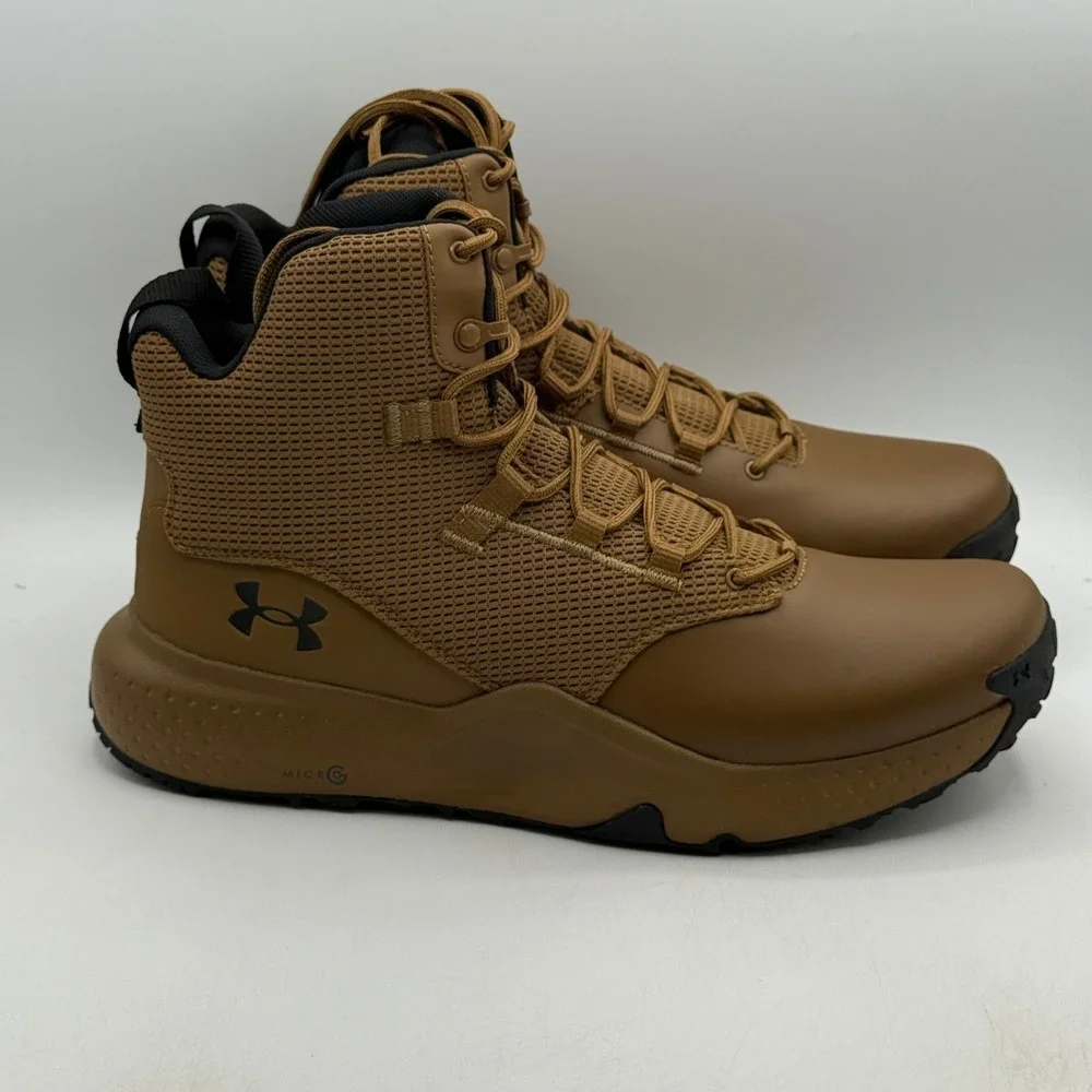 Under Armour Micro G Stellar Mid Shoes Men Size 14 Coyote Tactical 3028316-498